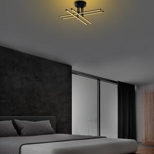 Crna LED stropna svjetiljka Exhaust – Opviq lights