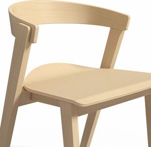 Blagovaonske stolice u setu 2 kom od masivne bukve u prirodnoj boji Sand – TemaHome