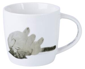 Bijela porculanska šalica 400 ml Upside Down Cat – Maxwell & Williams