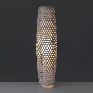Krem stojeća svjetiljka s bambusovim sjenilom (visina 88 cm) – Casa Selección