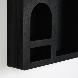 Crna polica s više razina 26 cm Cry – Kalune Design