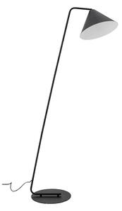 Crna stojeća svjetiljka s metalnim sjenilom (visina 165 cm) Latisha – Bloomingville