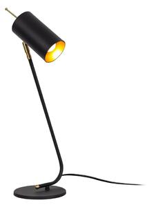 Crna/u zlatnoj boji stolna lampa s metalnim sjenilom (visina 55 cm) Sivani – Opviq lights