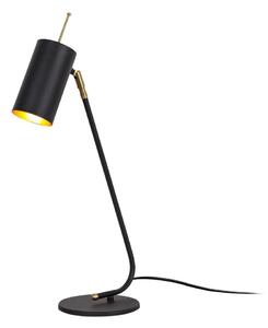 Crna/u zlatnoj boji stolna lampa s metalnim sjenilom (visina 55 cm) Sivani – Opviq lights