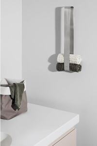 Zidni držač za ručnike od nehrđajućeg čelika u mat srebrnoj boji Nexio – Blomus
