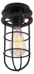 Crna stropna svjetiljka s metalnim sjenilom ø 12 cm Kimil – Opviq lights