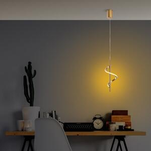 LED viseća svjetiljka u zlatnoj boji ø 16 cm Likma – Opviq lights