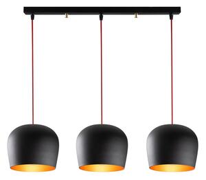 Crna viseća svjetiljka s metalnim sjenilom Berceste – Opviq lights