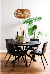 Crni okrugli blagovaonski stol 140x140 cm Muden – Light & Living