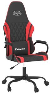 VidaXL Igraća stolica crno-crvena od umjetne kože