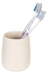 Krem keramička čaša za četkice za zube Margo – Allstar