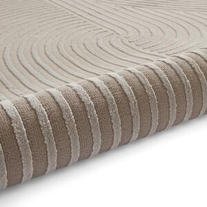 Svjetlo smeđi periv tepih od recikliranih vlakna 120x170 cm Flores – Think Rugs