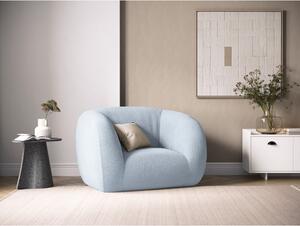 Svijetlo plava fotelja od bouclé tkanine Essen – Cosmopolitan Design