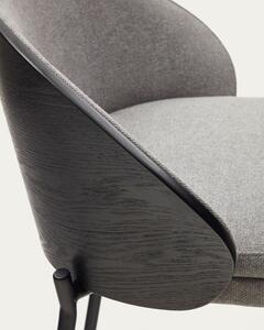 Crne/sive barske stolice u setu 2 kom (visine sjedala 65 cm) Eamy – Kave Home