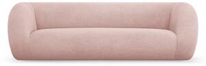 Svijetlo ružičasta sofa od bouclé tkanine 230 cm Essen – Cosmopolitan Design