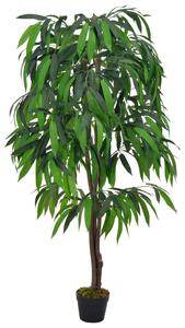 VidaXL Umjetno stablo manga s posudom zeleno 140 cm