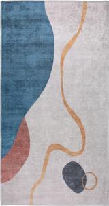 Plavi/krem perivi tepih 80x150 cm – Vitaus