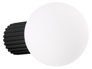 Crna zidna lampa ø 12 cm Orbital – Sollux