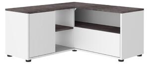 Bijela/siva TV komoda u betonskom dekoru 90x45 cm Angle – TemaHome