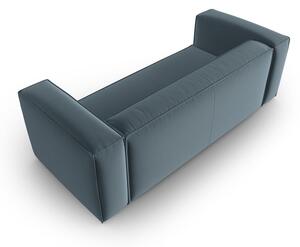 Plava baršunasti sofa 200 cm Mackay – Cosmopolitan Design