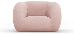 Svijetlo ružičasta fotelja od bouclé tkanine Essen – Cosmopolitan Design