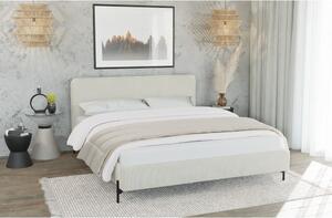 Bež tapecirani krevet s podnicom 90x200 cm Barker – Ropez