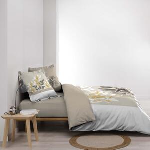 Svjetlo smeđa pamučna posteljina za bračni krevet 200x200 cm Enora – douceur d'intérieur