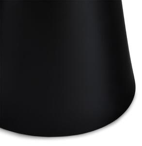 Crni/tamno sivi stolić za kavu s pločom stola u mramornom dekoru ø 60 cm Tango – Furnhouse