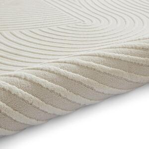 Krem periv tepih od recikliranih vlakna 120x170 cm Flores – Think Rugs