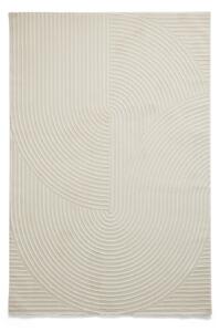 Krem periv tepih od recikliranih vlakna 120x170 cm Flores – Think Rugs