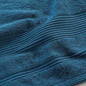Tamno plavi pamučni ručnik od frotira 90x150 cm Tendresse – douceur d'intérieur