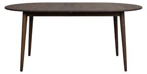 Tamno smeđi proširiv blagovaonski stol od punog hrasta 105x170 cm Tyler – Rowico