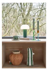 Bijela/zelena LED stolna lampa (visina 22,5 cm) Styles – Villa Collection