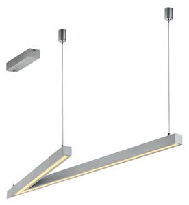 Siva LED viseća svjetiljka s metalnim sjenilom Cicanto – CINQUE