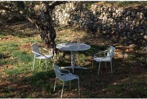 Svijetlo sive metalne vrtne stolice u setu 4 kom Fleole – Ezeis