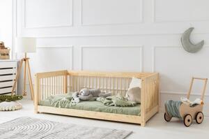 Dječji krevet od masivnog bora 70x140 cm u prirodnoj boji Mila CWW – Adeko