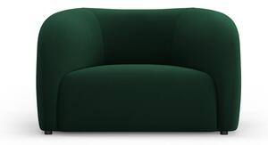 Tamno zelena baršunasti fotelja Santi – Interieurs 86
