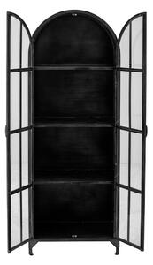 Crna metalna vitrina 56,5x152,5 cm Papole – Bloomingville
