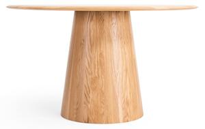 Okrugli blagovaonski stol od punog hrasta u prirodnoj boji ø 126 cm Mushroom – Gazzda