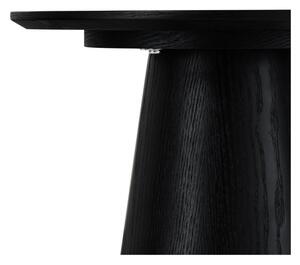 Crni stolić za kavu u dekoru hrasta ø 45 cm Tango – Furnhouse