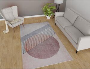Svijetlo ružičasti/svijetlo sivi perivi tepih 50x80 cm – Vitaus
