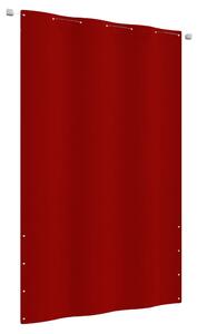 VidaXL Balkonski zastor crveni 140 x 240 cm od tkanine Oxford