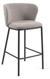 Sive barske stolice u setu 2 kom (visine sjedala 65 cm) Ciselia – Kave Home