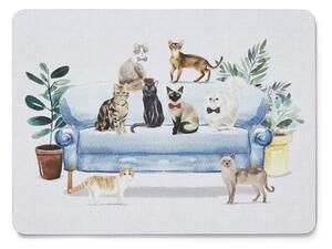 Pluteni podmetači za stol 4 kom 21,5x29 cm Curious Cats - Cooksmart ®