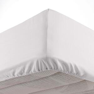 Bijela plahta s gumom od mikrovlakana 90x190 cm Oscar – douceur d'intérieur