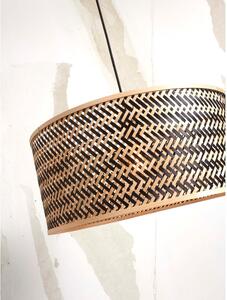 Crna/u prirodnoj boji viseća svjetiljka s bambusovim sjenilom ø 50 cm Java – Good&Mojo