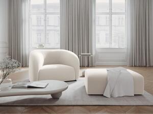 Bijela baršunasti fotelja Santi – Interieurs 86