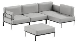 Svijetlo sivi vrtni modularni kauč 234 cm Salve – Sit Sit