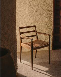 Smeđe/u prirodnoj boji blagovaonske stolice u setu 2 kom od punog hrasta Analy – Kave Home