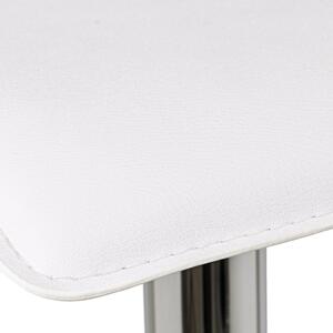 Bijele barske stolice u setu podesive visine 2 kom od umjetne kože (visine sjedala 63 cm) – Casa Selección